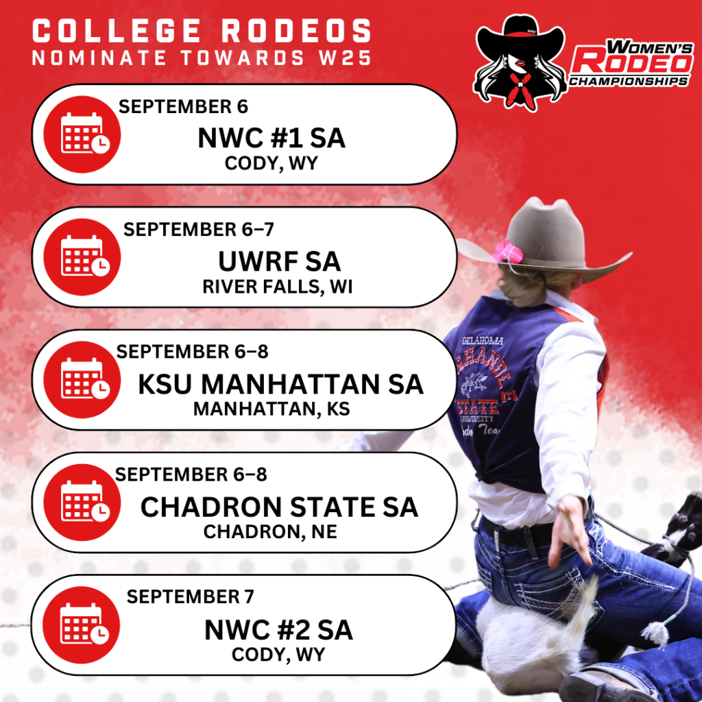 College Rodeo Map WCRA AND NIRA EXTEND PARTNERSHIP WITH NEW 2024-25 DEAL – PREMIER WOMEN ...