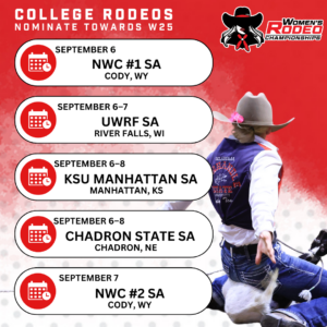 Check out the upcoming College Rodeos you should be nominating.